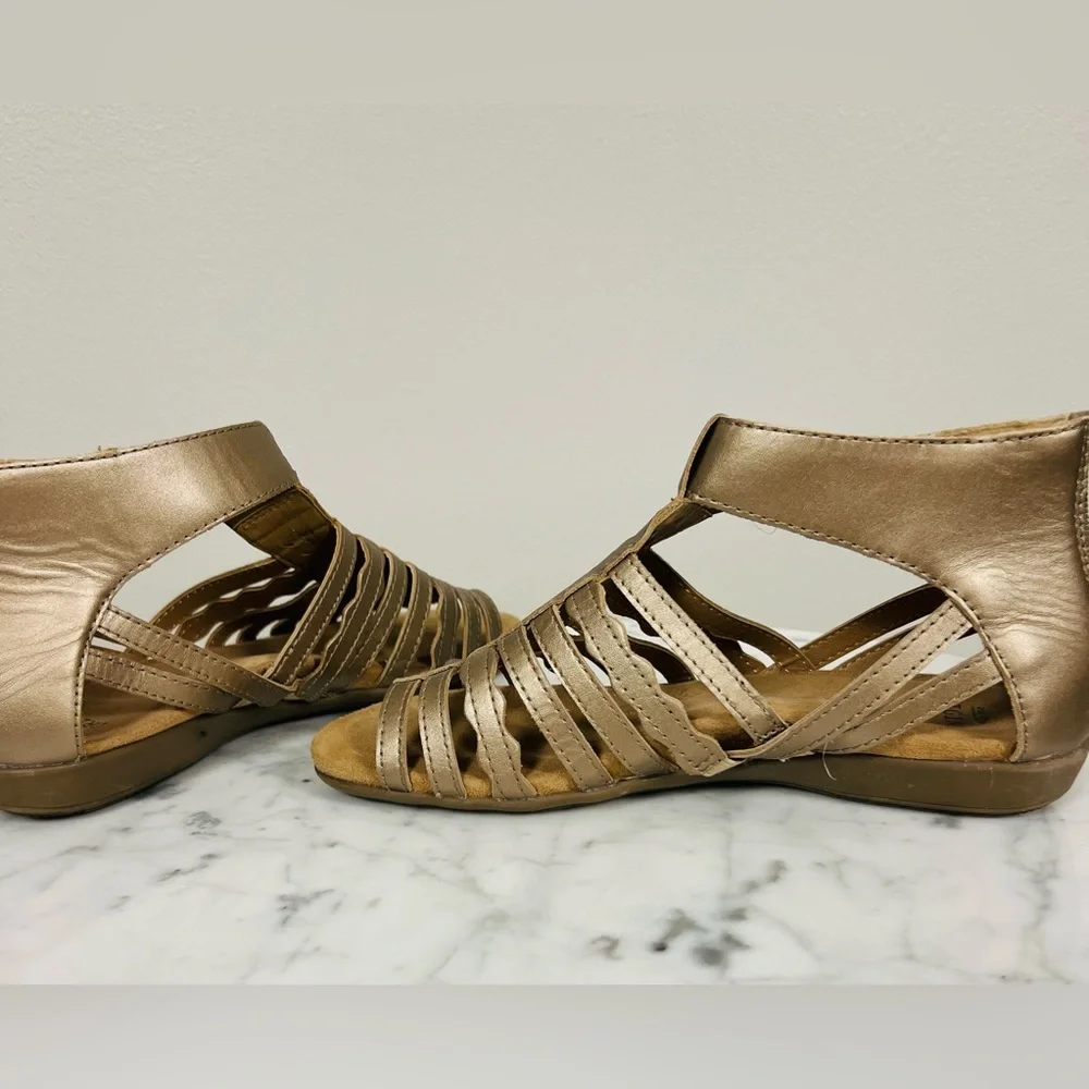 Earth Origins Bevvy Gladiator Sandals – 8M Gold - Picture 6 of 16